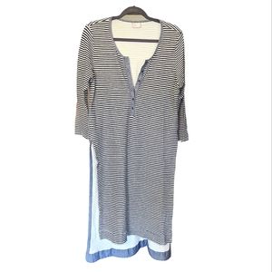 9-H15 Stcl Dresses | New Anthropologie Split Henley Tunic